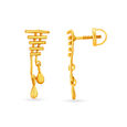 Modern Gold Drop earrings 2
