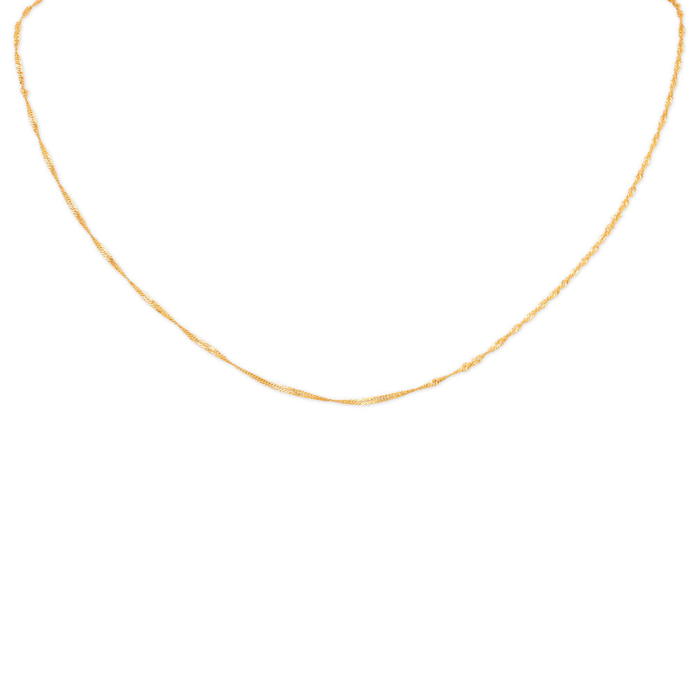Buy Elegant Yellow Gold Chain for Kids at Best Price Tanishq UAE