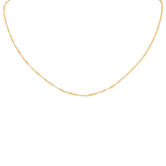 Elegant Yellow Gold Chain for Kids,,hi-res 