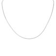 Chic White Gold and Rhodium Box Chain 