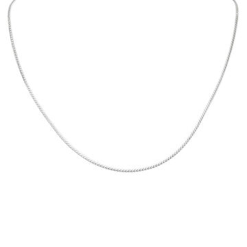 Chic White Gold and Rhodium Box Chain