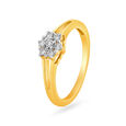 Elegant Floral Diamond Ring,,hi-res 
