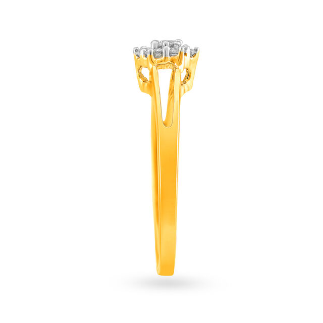 Elegant Floral Diamond Ring,,hi-res 3