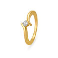 Sleek Diamond Finger Ring 