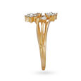 Delightful 18 Karat Yellow Gold And Diamond Floral Ring,,hi-res 3