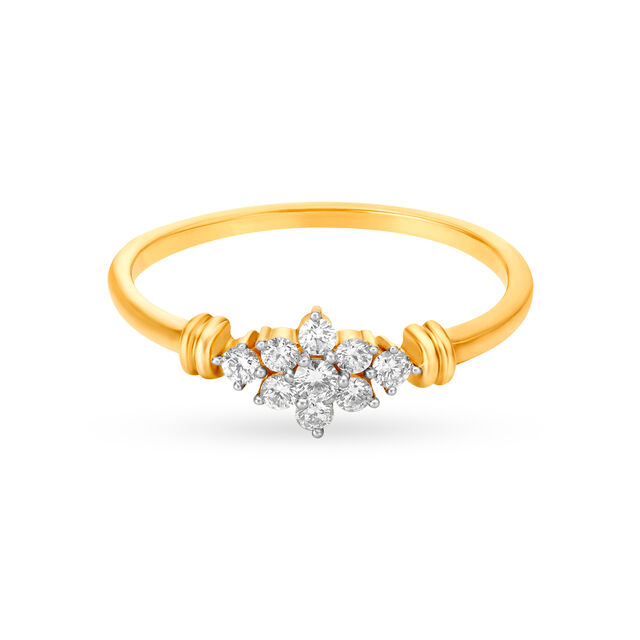 Scintillating 18 Karat Gold And Diamond Ring 2