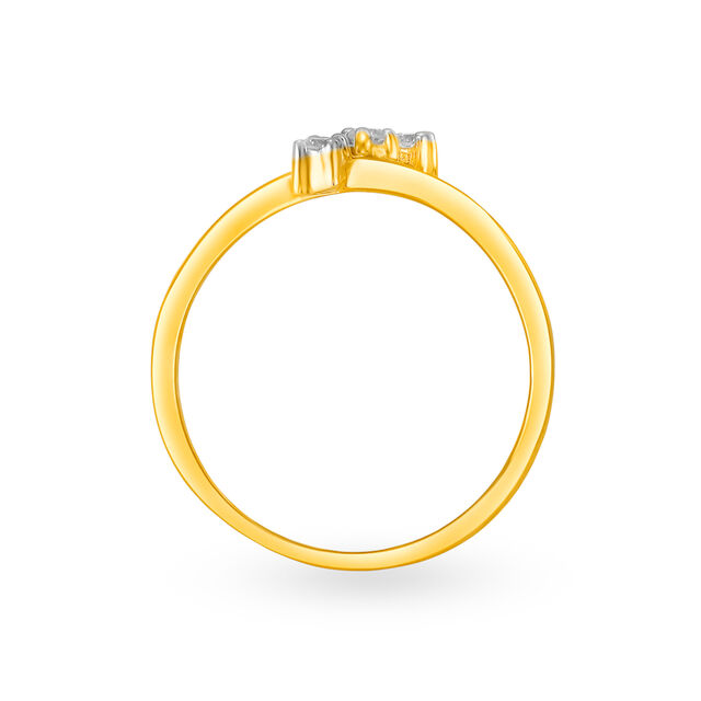 Glorious 18 Karat Yellow Gold And Diamond Finger Ring,,hi-res 3
