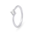 Classic 18 Karat White Gold And Diamond Finger Ring,,hi-res 