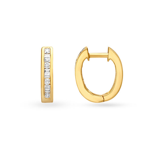 Luxurious Surreal Diamond Hoop Earrings 2