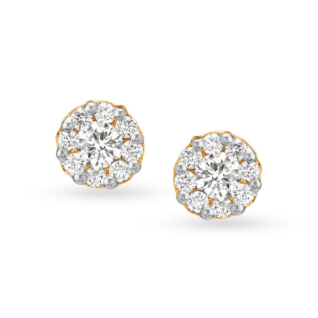 Sparkle Diamond Stud Earrings 