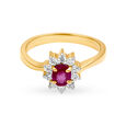 Dreamy 18 Karat Yellow Gold And Diamond Star Finger Ring,,hi-res 2