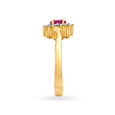 Dreamy 18 Karat Yellow Gold And Diamond Star Finger Ring,,hi-res 3