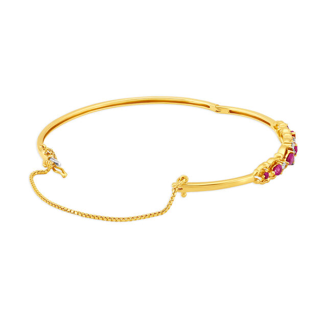 Alya Diamond and Ruby Bangle 2