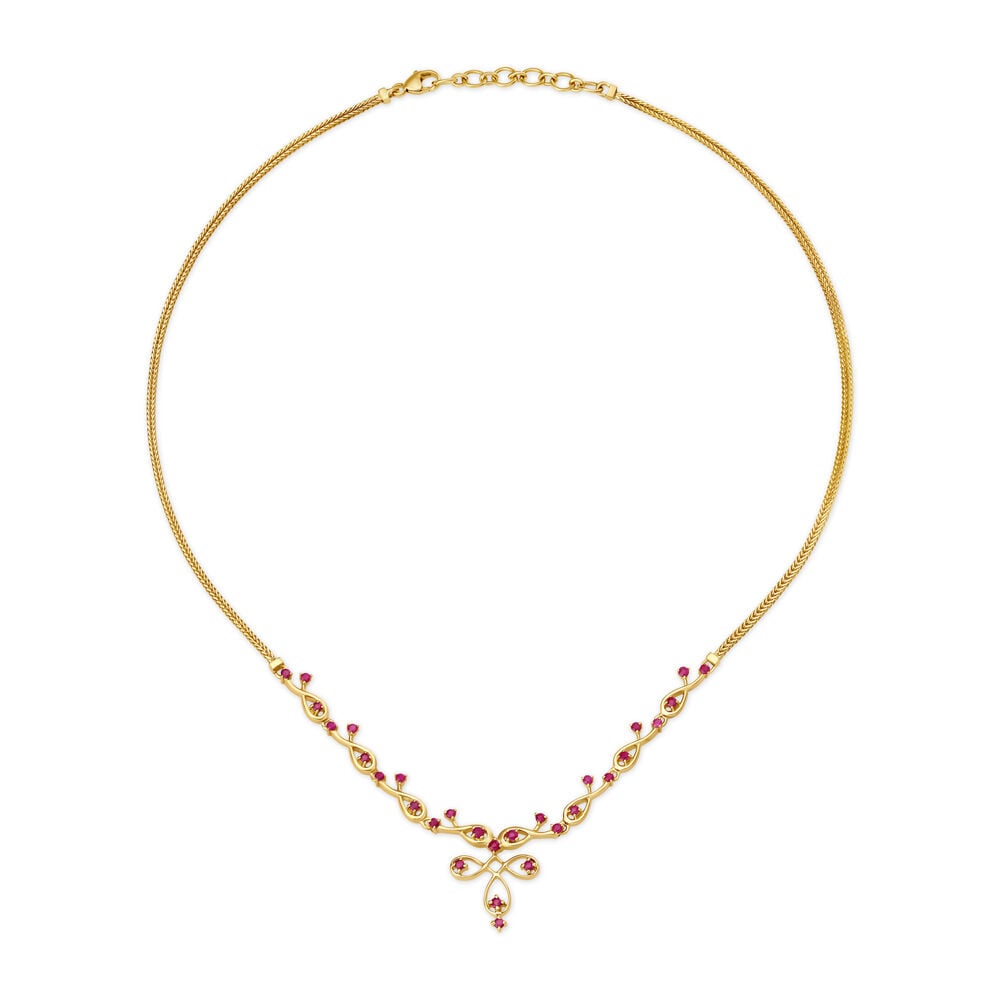 Tanishq ruby necklace sets clearance