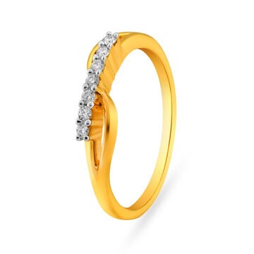 Slender Seven Stone Diamond Finger Ring