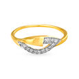 Leaf Pattern Contemporary Diamond Finger Ring,,hi-res 2