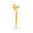 Leaf Pattern Contemporary Diamond Finger Ring,,hi-res 3