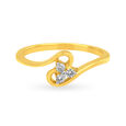 Petite Traditional Floral Diamond Finger Ring 2