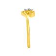 Petite Traditional Floral Diamond Finger Ring 3