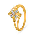 Contemporary Floral Motif Diamond Finger Ring,,hi-res 