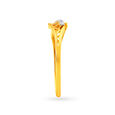 Artistic 18 Karat Yellow Gold And Diamond Finger Ring,,hi-res 3