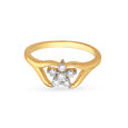Beautiful 18 Karat Rose Gold And Diamond Floral Ring 2