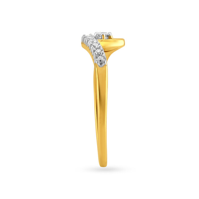 Elegant and Sublime Gold and Diamond Finger Ring,,hi-res 3