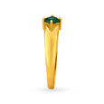Classic 18 Karat Yellow Gold And Emerald Finger Ring,,hi-res 3