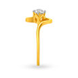 Smart 18 Karat Gold And Diamond Pointer Ring 3