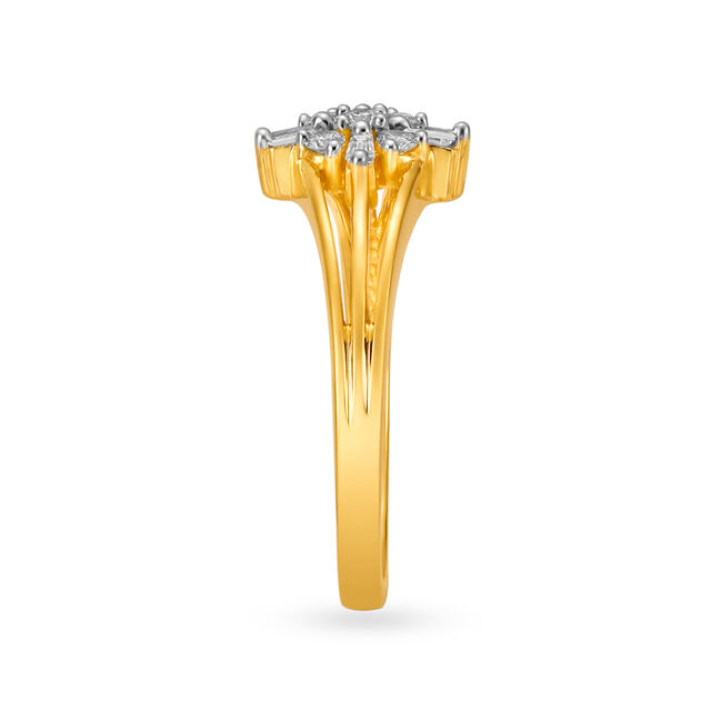 Starry 18 Karat Gold And Diamond Finger Ring,,hi-res 3