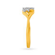 Butterfly Heart 18 Karat Gold And Diamond Finger Ring 3
