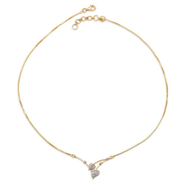 Enticint Paisley Diamond Necklace 