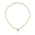 Charming Contemporary Gold and Diamond Necklace,,hi-res 