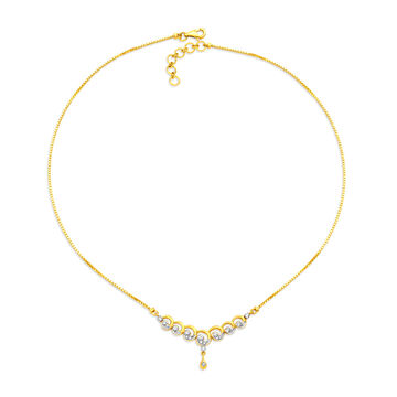 Eclectic Dainty Diamond Necklace