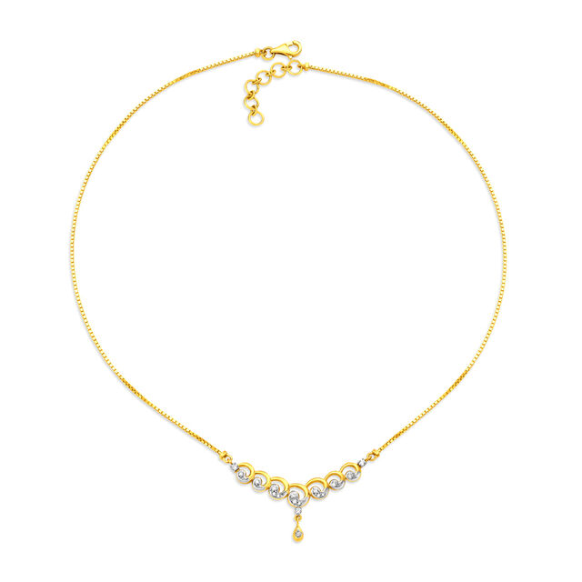 Eclectic Dainty Diamond Necklace 