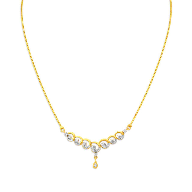 Eclectic Dainty Diamond Necklace 2