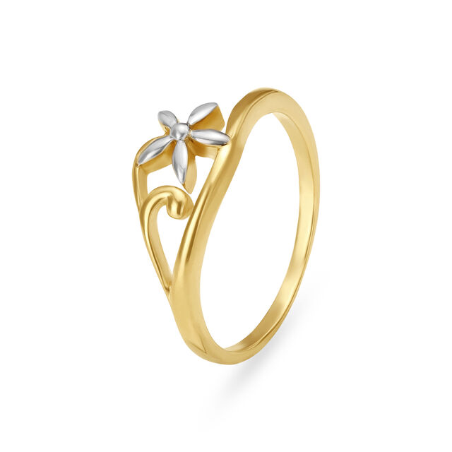 Lovely Floral Gold Ring