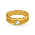 Single Stone Diamond Finger Ring For Men 2