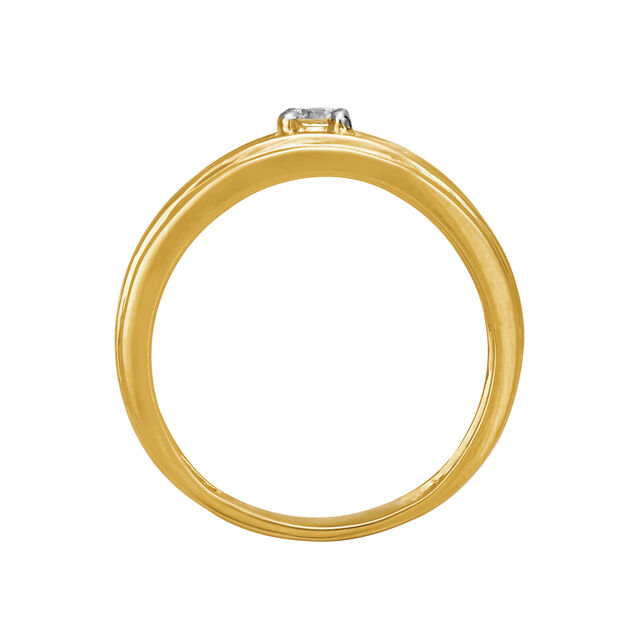 Single Stone Diamond Finger Ring For Men 3