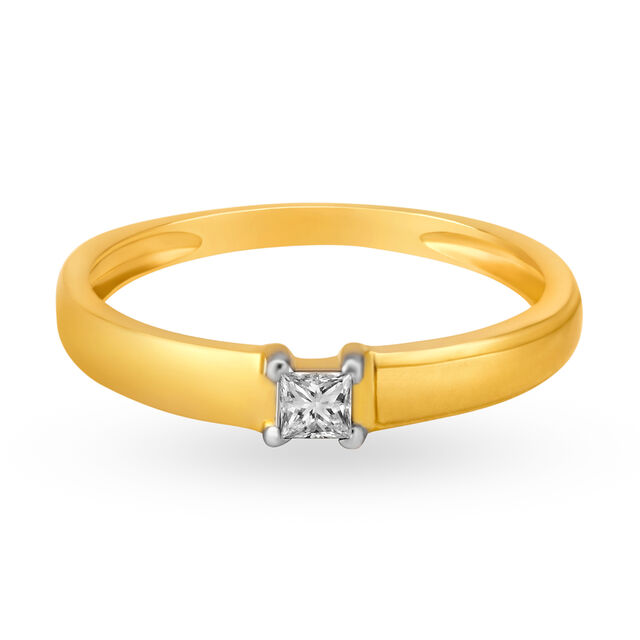 Classic 18 Karat Yellow Gold Band Finger Ring,,hi-res 3