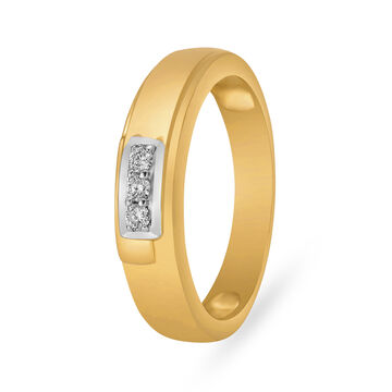 Traditional Pointer Single Stone Diamond Ring for Men