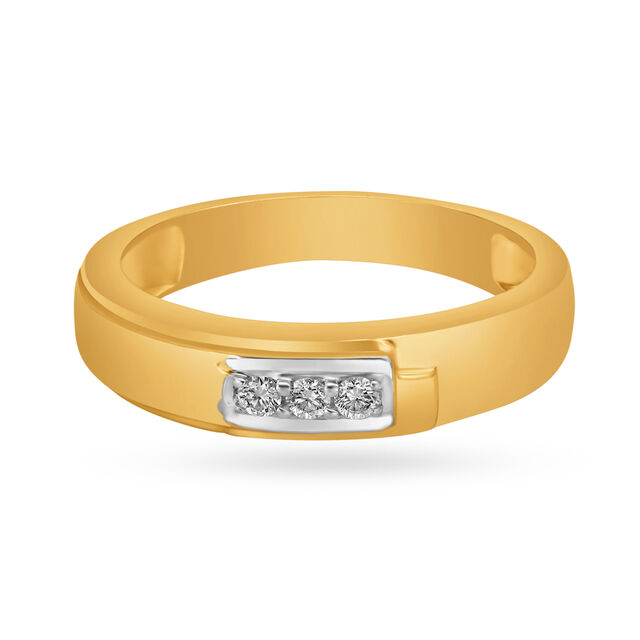 Traditional Pointer Single Stone Diamond Ring for Men,,hi-res 2