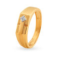 Classy Geometric Single Stone Diamond Ring for Men,,hi-res 2