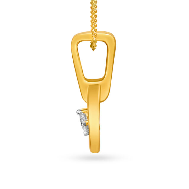 Yellow Gold Diamond Pendant,,hi-res 2