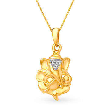 Yellow Gold Diamond Pendant