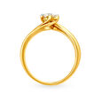 Elegant Twisted Diamond Finger Ring,,hi-res 3