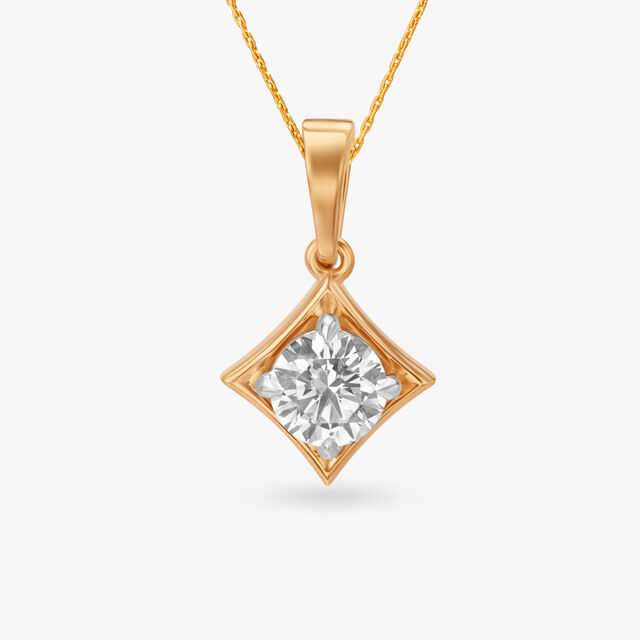 Ritzy Radiance Solitaire Pendant