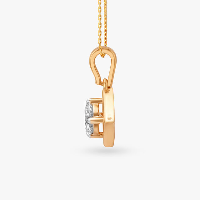 Ritzy Radiance Solitaire Pendant