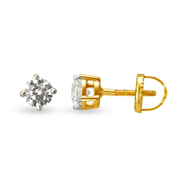 Classic Diamond Stud Earrings 2