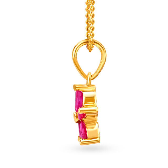 Linnea Ruby Pendant Earrings Set 3